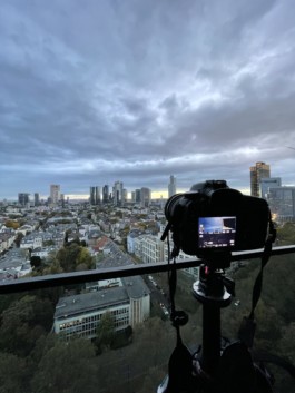 Timelapse setup in Frankfurt 
